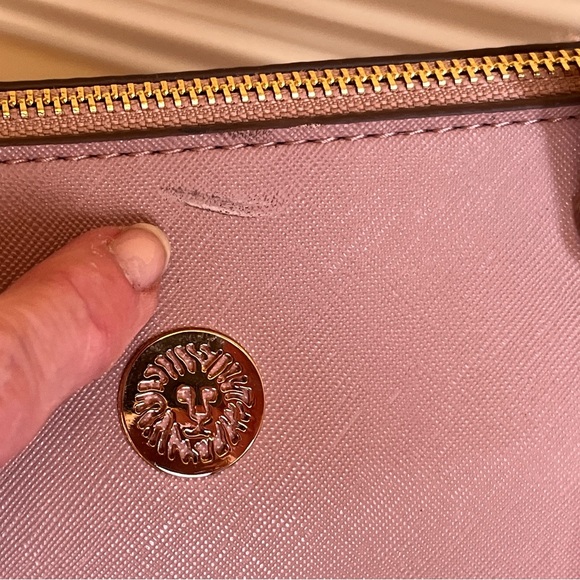 Anne Klein NWT Laine TZ Satchel Tote Removable Crossbody Strap Cardholder Pink - Picture 13 of 15